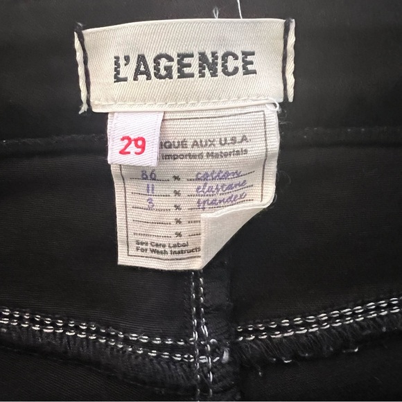 L’AGENCE Marguerite skinny high rise noir natural contrast coated - Picture 7 of 8